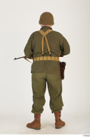  U.S.Army uniform World War II. - Technical Corporal - poses american soldier standing uniform whole body 0013.jpg
